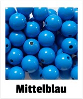 Holzperlen 16mm mittelblau